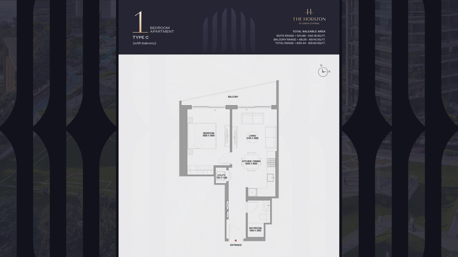 1 BR - Type A